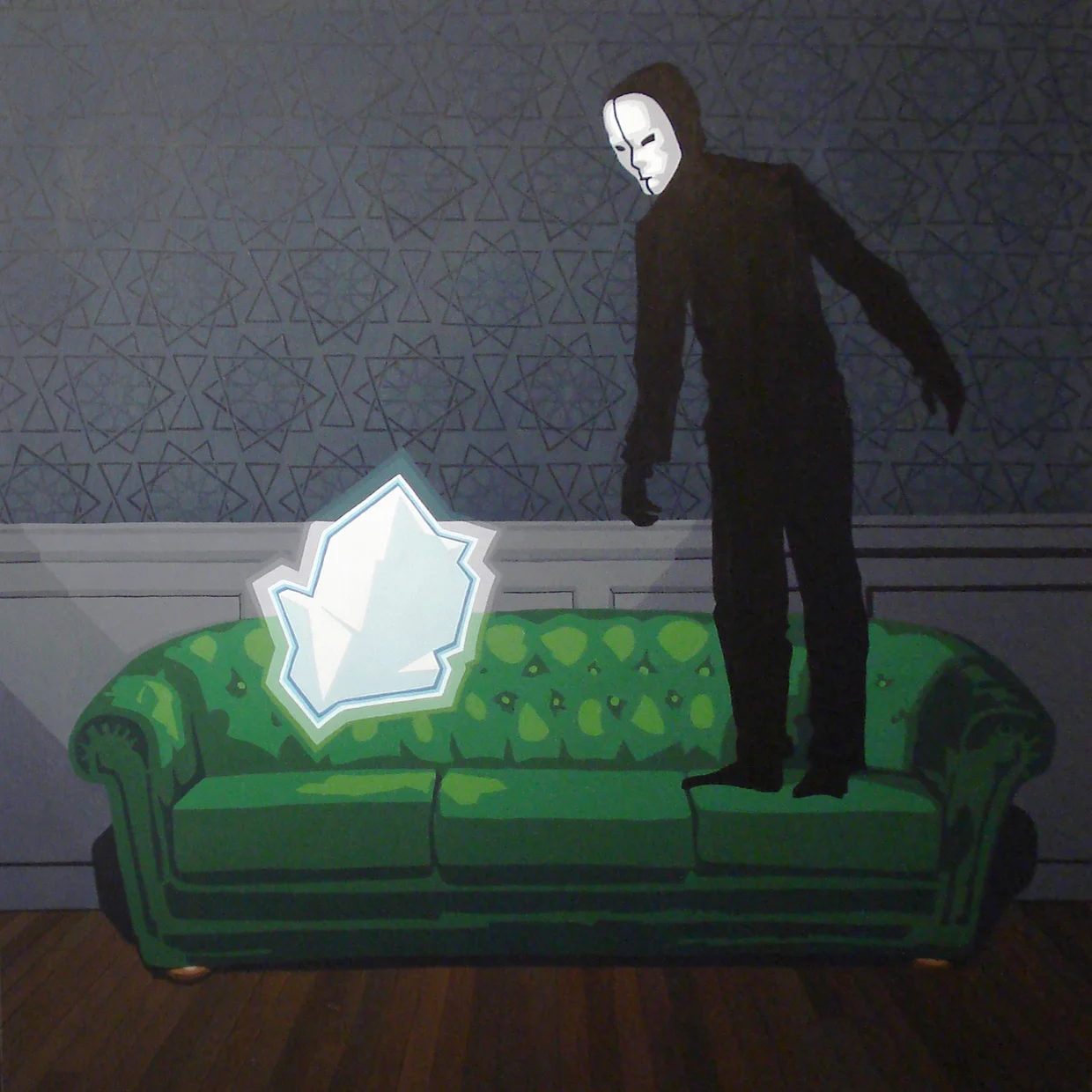 Creeper Acrylic on hardboard panel 48” x 48” 2009