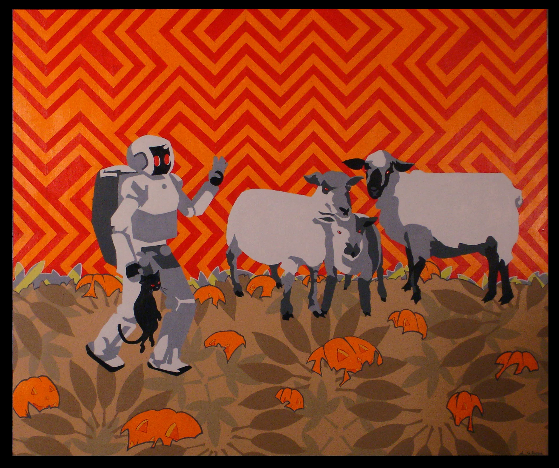 Pumpkins Acrylic on hardboard panel 48” x 48” 2005