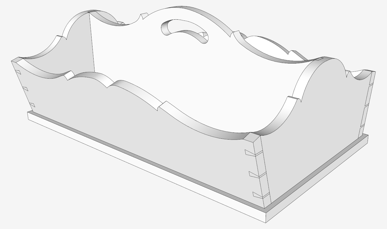 Model of Williamsburg Knife Tray