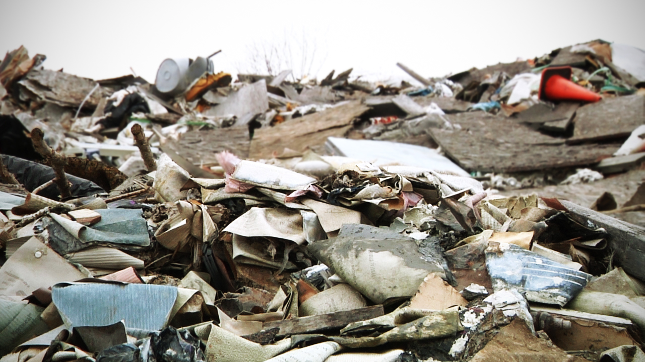 Mixed Debris, including non-recyclables