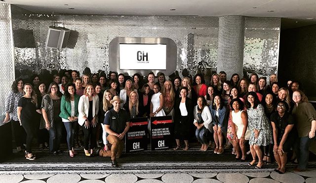 Group shot from our amazing group of ladies at #GHVision ❤️👠 (photo cred: our amazing photographer @onesocialgirl 👏🏼)