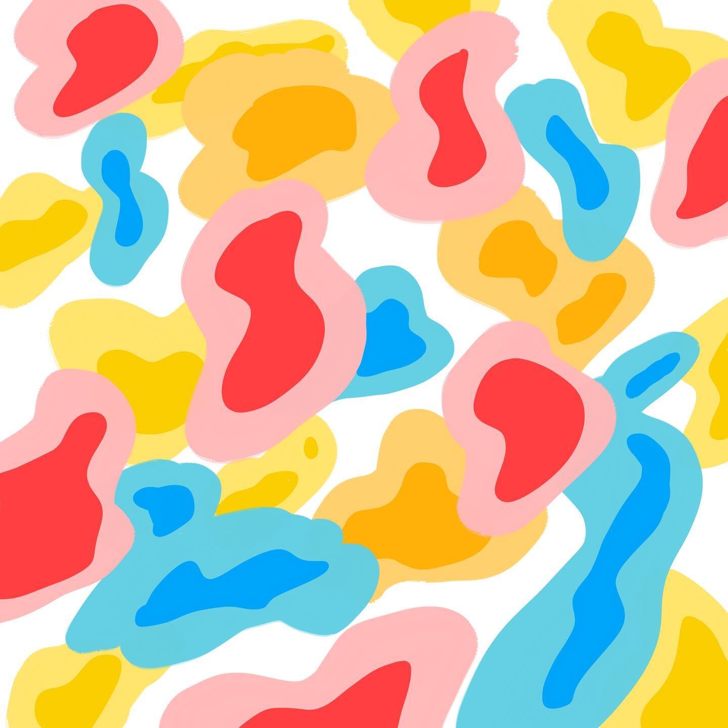 Sometimes inspiration hits~ Quick doodle pattern I drew. 🌟🌺✨ I was inspired by seeing a few color palettes, and just wanted to freely create something. I love the ability to make! 🥰