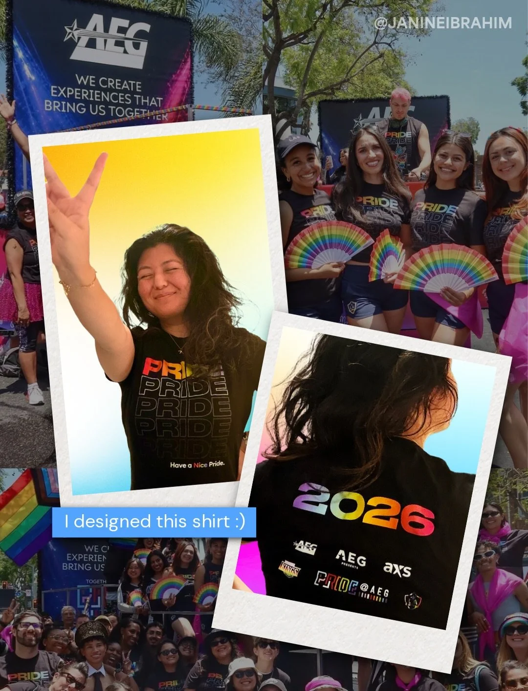 I have so much pride not only designing this shirt for such an incredible org (@aegworldwide) but also to be representing my queer community. 🏳️&zwj;🌈✌🏻✨ So grateful to have had this opportunity and to be working with such wonderful people. Happy 