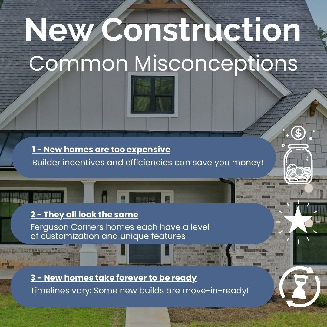 New construction isn&rsquo;t what many people think. Homes at Ferguson Corners offer customization, competitive pricing through builder incentives, and some are move-in ready. It may be easier (and smarter) than you expect to build new.

#NewConstruc