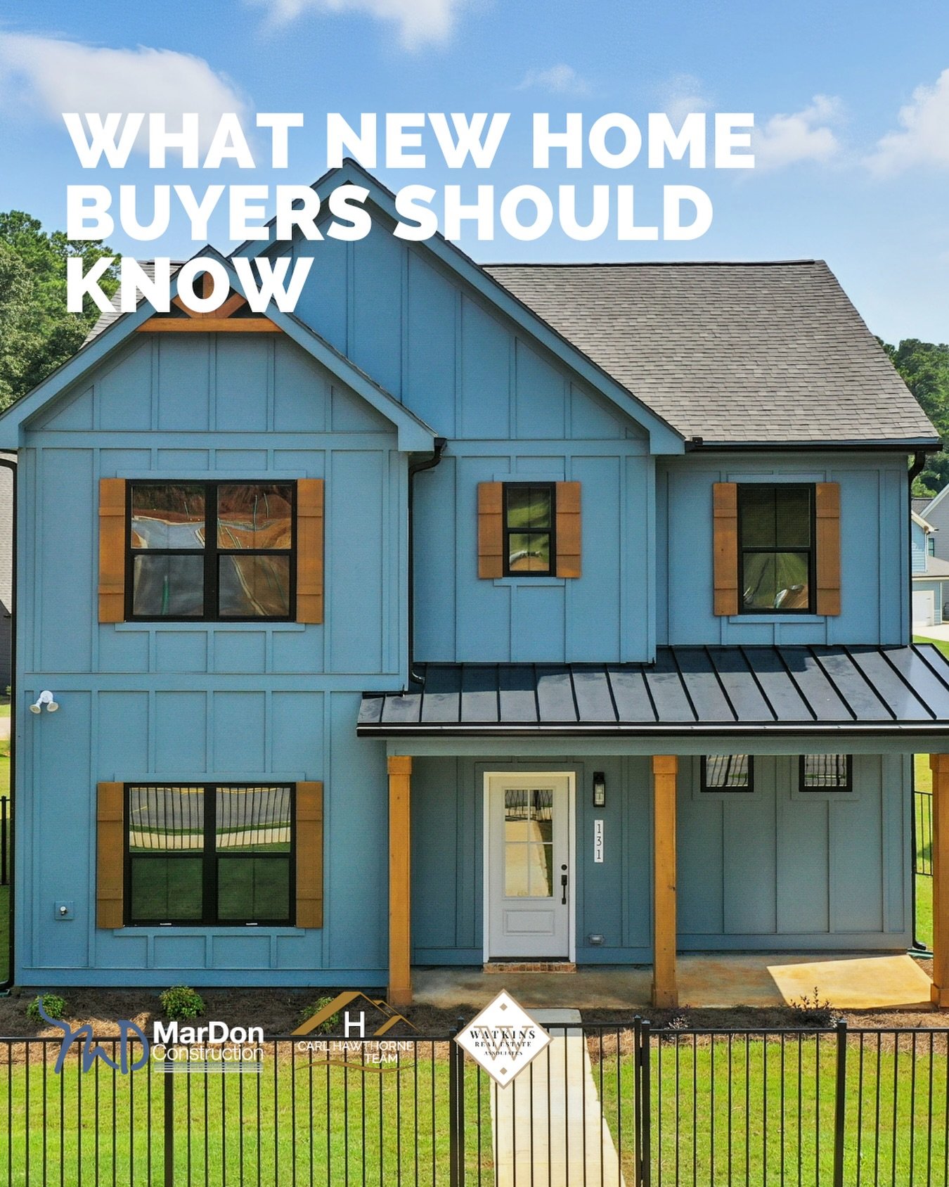 New construction homes typically come with builder warranties, brand-new systems, and fewer immediate repair costs. For many buyers, this means more predictable expenses and less stress during the first years of homeownership.

#TheCarlHawthorneTeam 