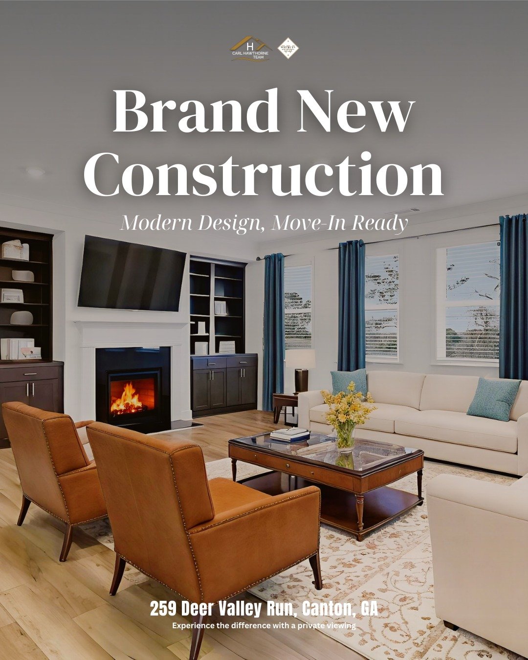 Brand New Construction

This move-in-ready new construction home features a two-story foyer, oversized owner&rsquo;s suite with fireplace, and a bright, open kitchen perfect for family gatherings. With five bedrooms and ample living space, it&rsquo;s