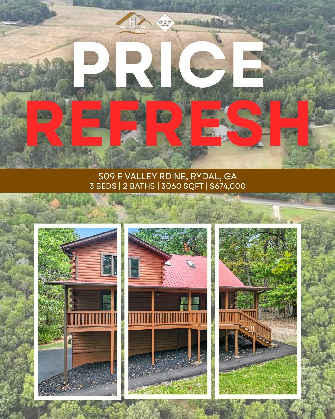PRICE REFRESH
💰 Now Offered at $674,000

Completely renovated log cabin on nearly 5 private wooded acres with a gated entrance. Vaulted ceilings, exposed beams, skylights, and a bright open layout pair beautifully with a fully updated kitchen featur