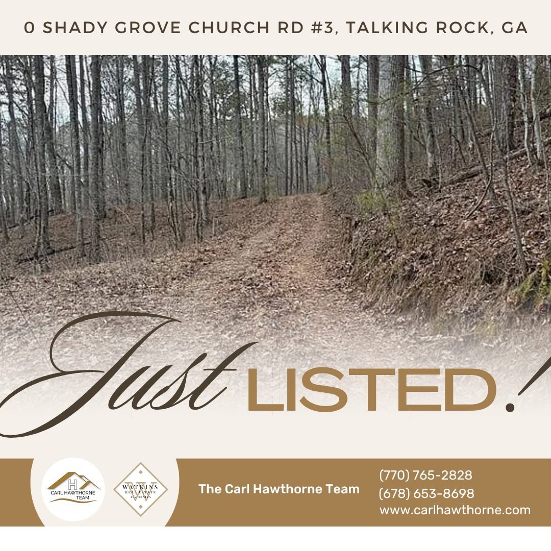 ✨ Just Listed! ✨
🏡 0 Shady Grove Church Rd #3, Talking Rock, GA
📐 4.92 Acres
💲 $79,900

Welcome to this beautiful homesite located in Talking Rock. Set on 4.92 acres with Talking Rock Creek frontage, this property is perfect for peaceful living, o