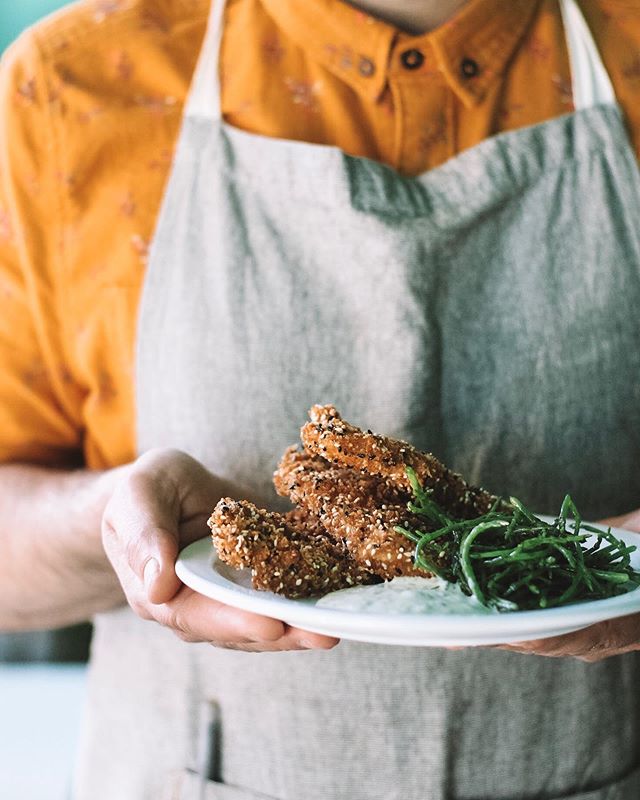 seeded fish shnitzel