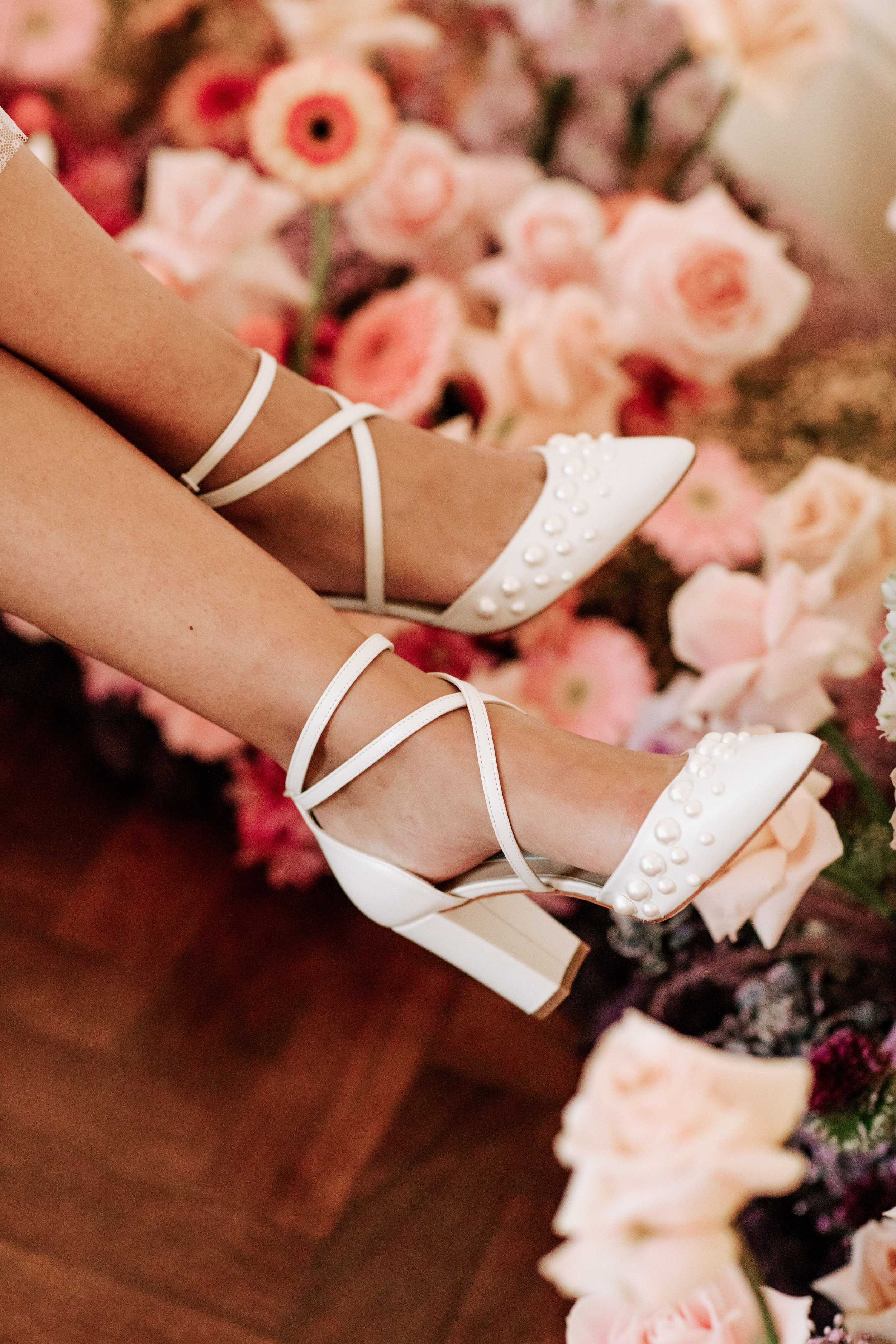 Pointed Pearl Wedding Shoes with Delicate Ankle Straps by Charlotte Mills.jpg