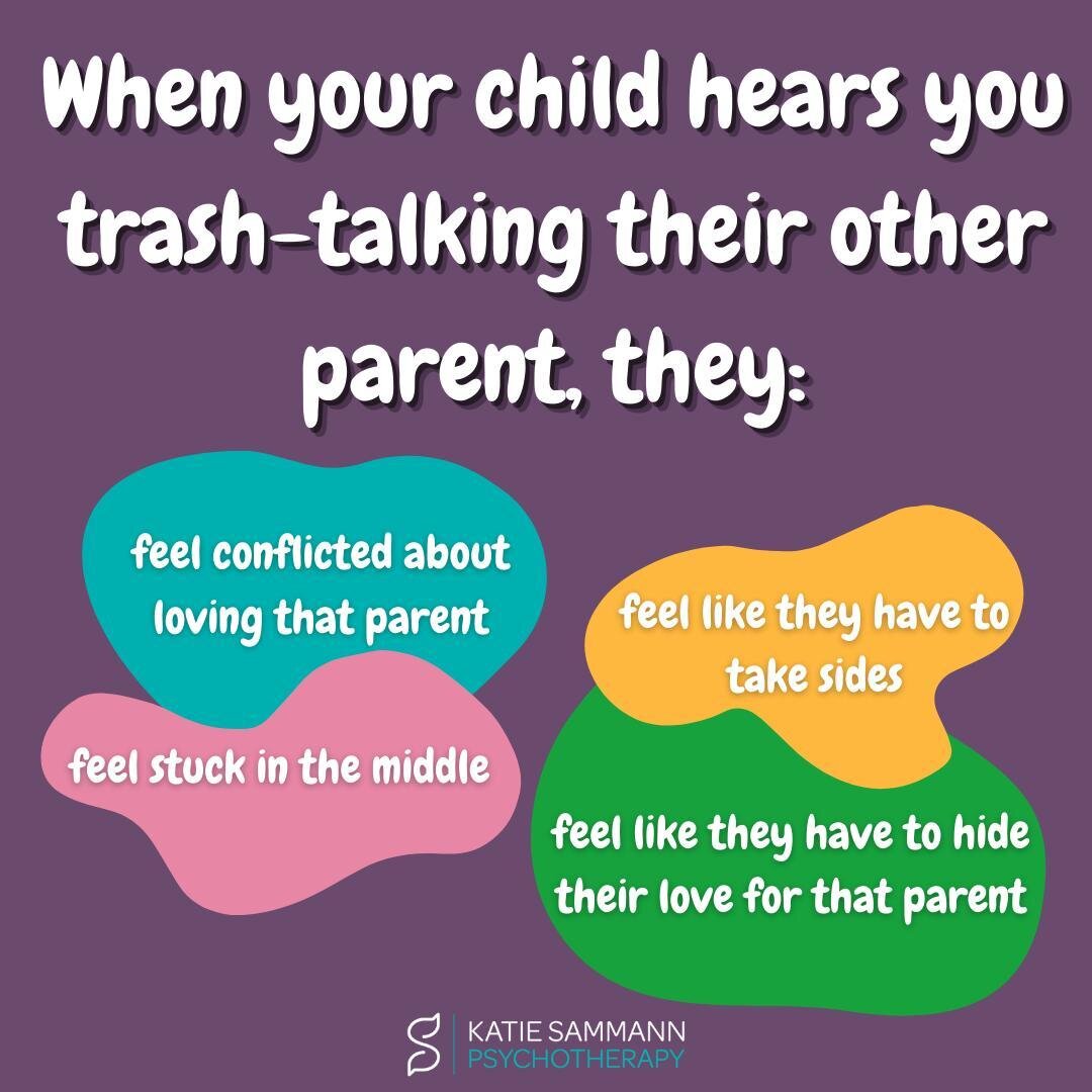 I know this is a tough one.  But please consider this before making disparaging remarks about your ex in front of your child.  It can be really hard on a kid to hear negative or hateful things about someone they love so much, especially when it's com
