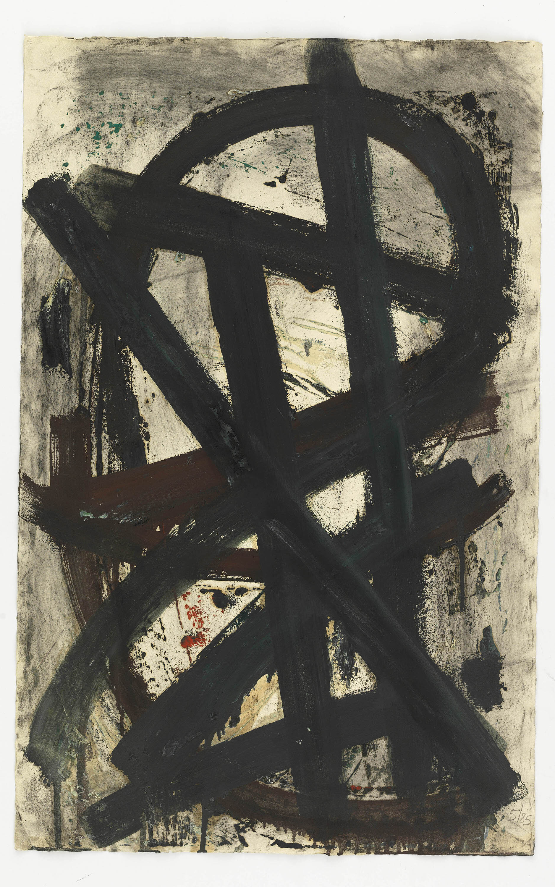  Louise Fishman,&nbsp; Untitled , 1985. Oil and charcoal on paper. 34 x 22 inches. Courtesy of the artist.&nbsp;© Louise Fishman 