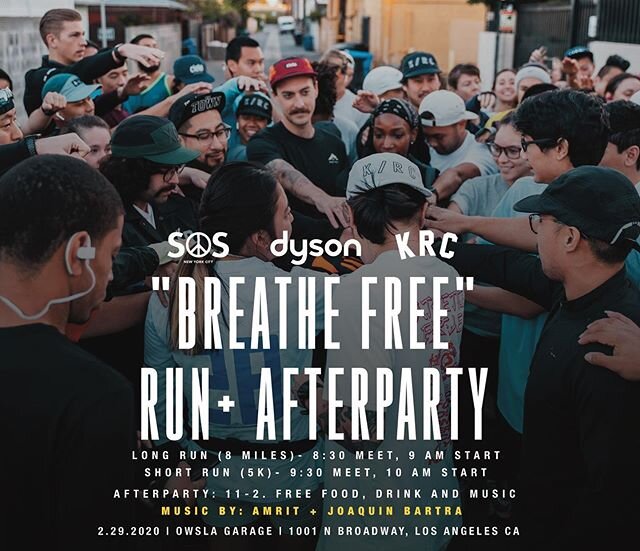 Did you know air quality issues are responsible for millions of preventable deaths? 
LA join us for a run + party as we learn more about how to combat air pollution this Saturday 2.29, 8:30-2 PM. Free food and drinks (thank you @greygoose) and more. 