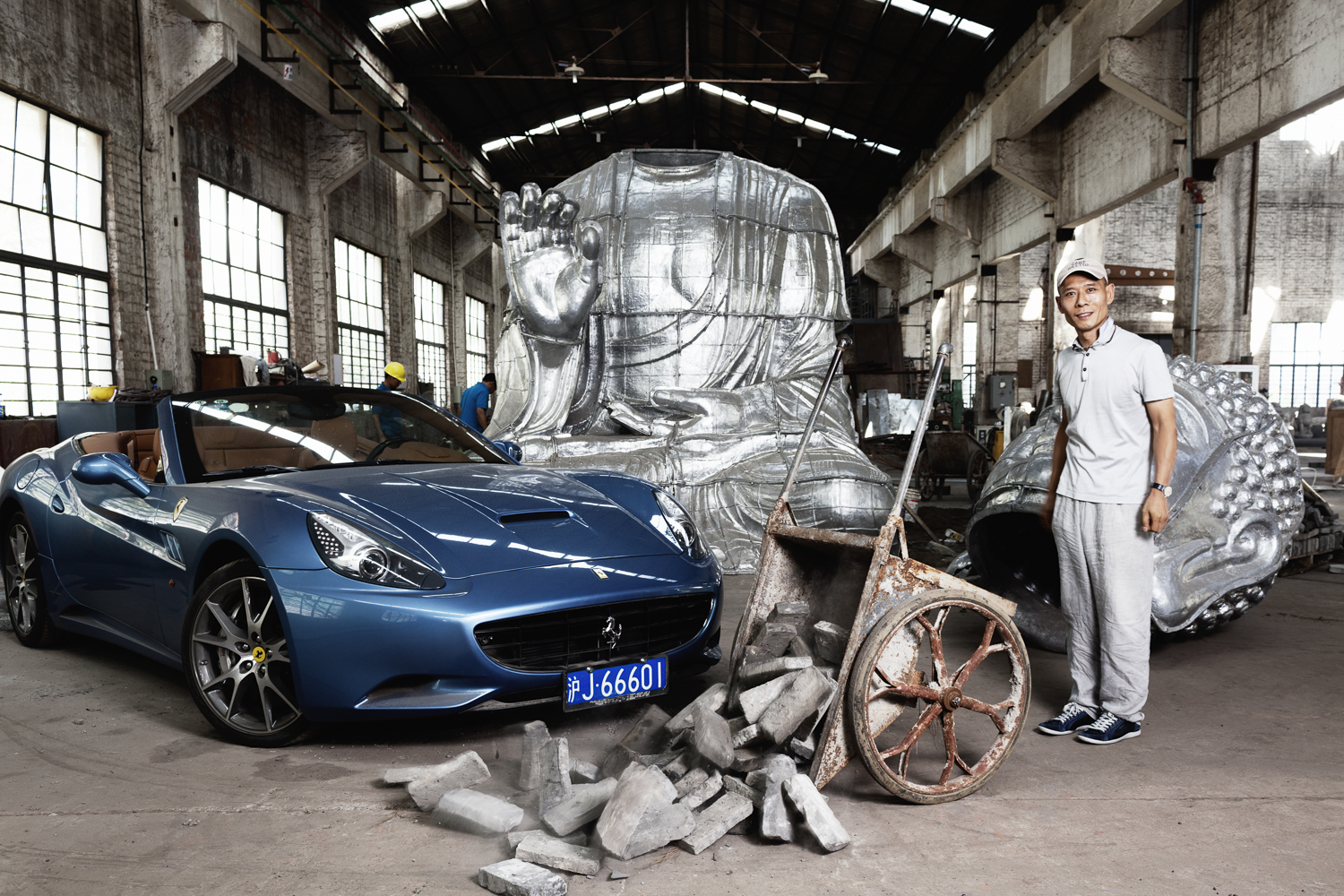 Artist, Zhang Huan For Ferrari Magazine, Shanghai, China