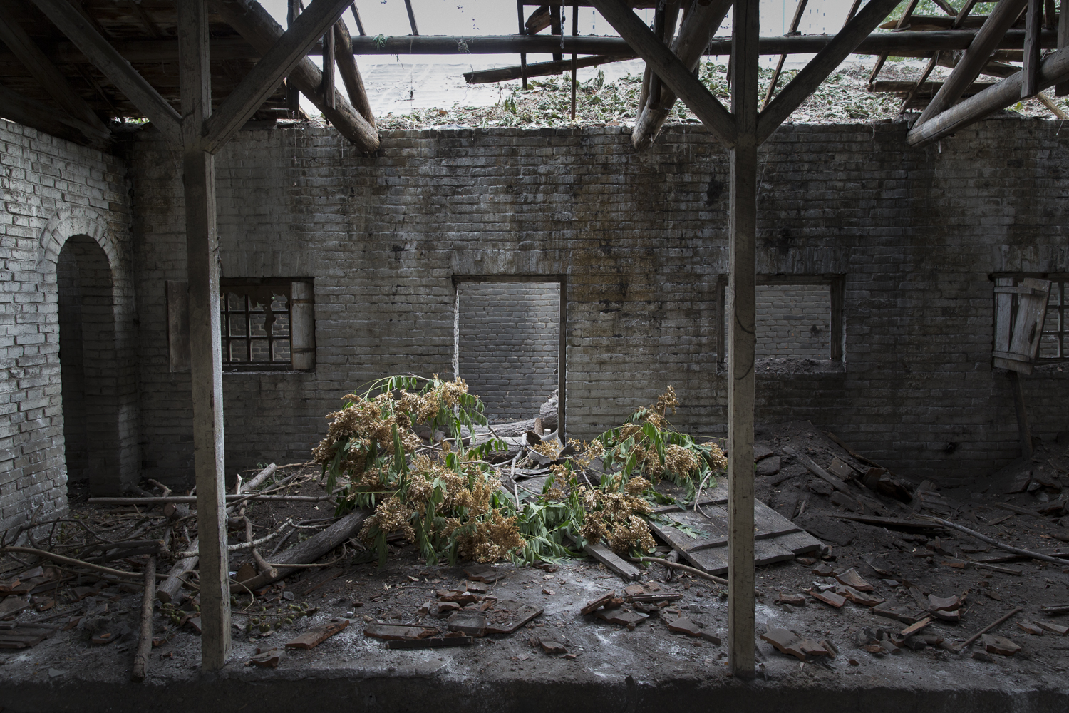 The remains of the last two cell blocks from Taiyuan's Japanese 