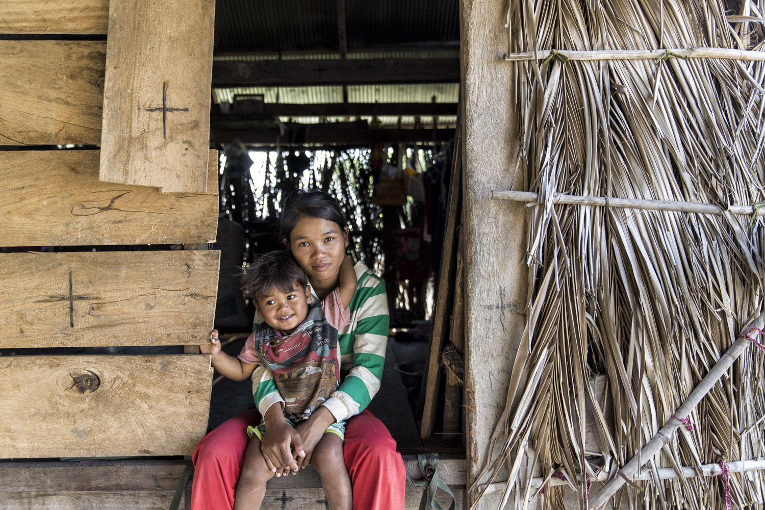 Yen Sreymom, 24
Sreymom’s parents have passed away and she lives alone with her son. She has siblings who work outside of Kampot, her province. The neighbors do their best to help her when she needs assistance. She has not yet participated in any education program and communicates using simple gestures.
