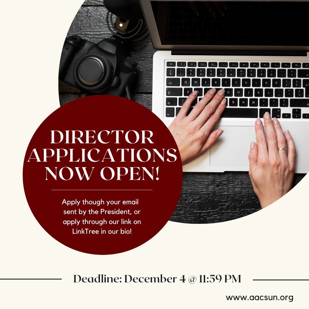 Attention fAAm!
Our Director &amp; Executive Applications are NOW OPEN! This means you can start to apply if you want to take on greater responsibility in the club and gain leadership experience. 
You can apply through a link on our Linktree which is