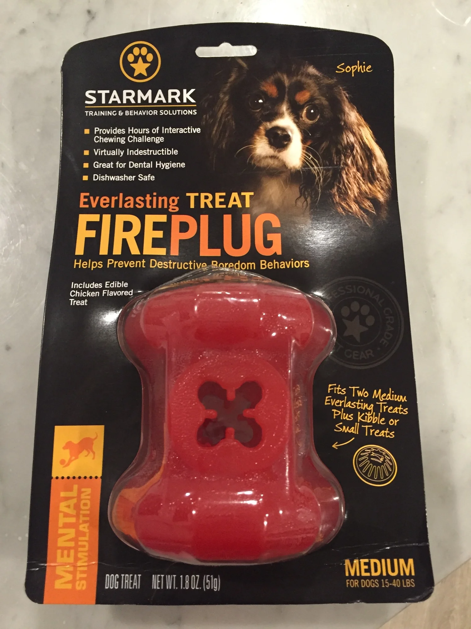 Dog Toy That Has Lasted 5 Years: The Starmark Everlasting Treat Fireplug
