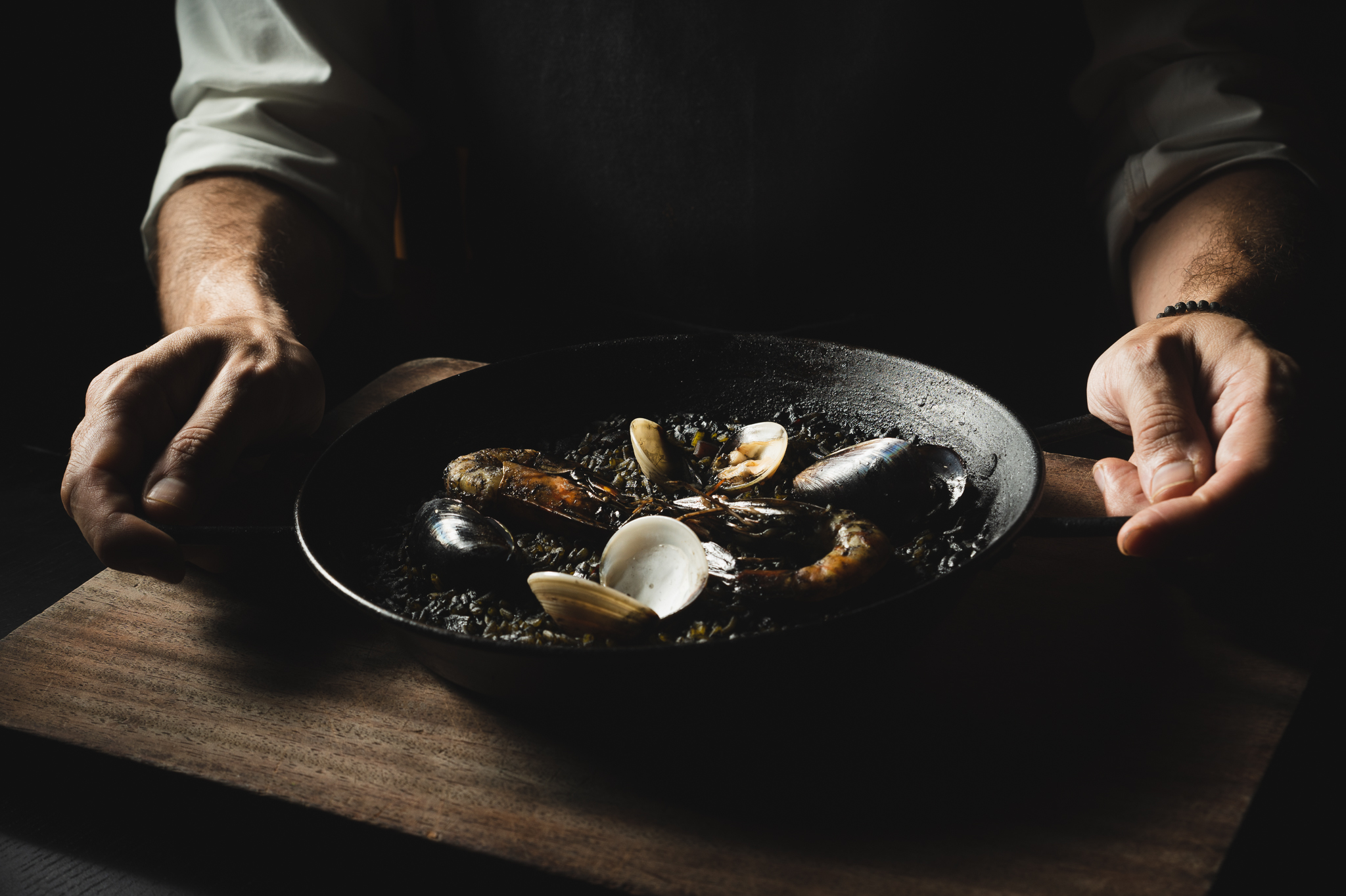  Arroz Negros, a Spanish dish similar to Paella from OctoTapas restaurant in Ho Chi Minh City, Vietnam by food photographer Lee Starnes   