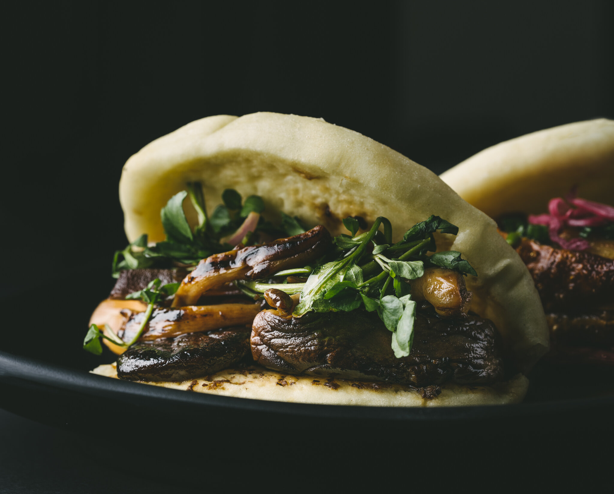  Wild mushroom bao from The Other Place shot by Lee Starnes, food photographer in Ho Chi Minh City, Vietnam. 