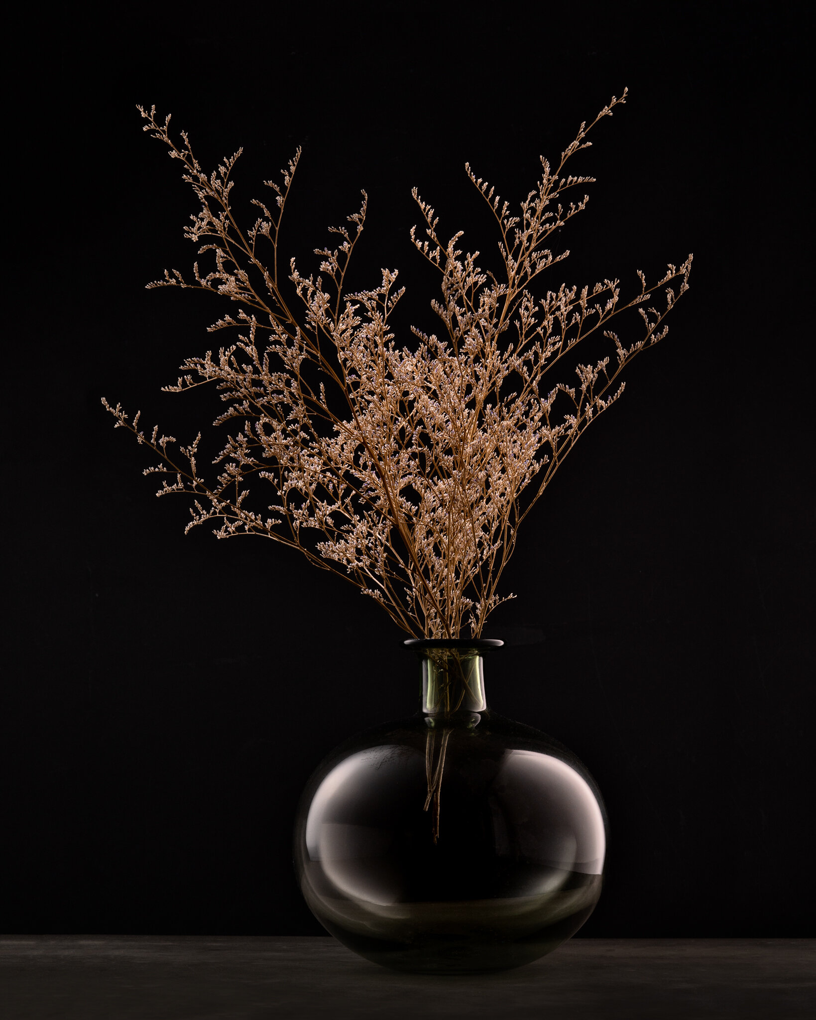 Still Life of dried flowers in a Vase by Ho Chi Minh City Product Photographer Lee Starnes