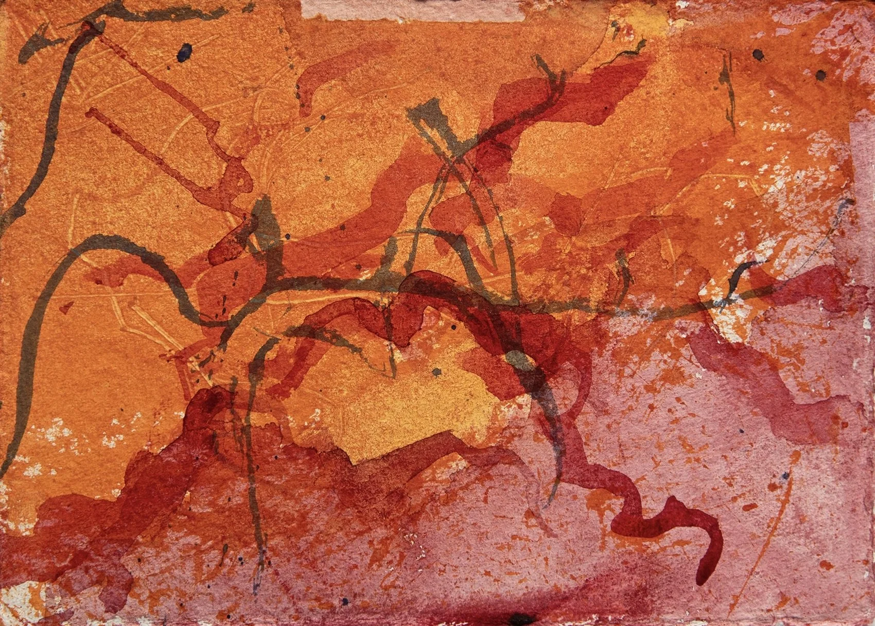 LANDED (2025)
Watercolour on arches paper 
Dimensions: w: 68cm h: 87cm
(Sold)