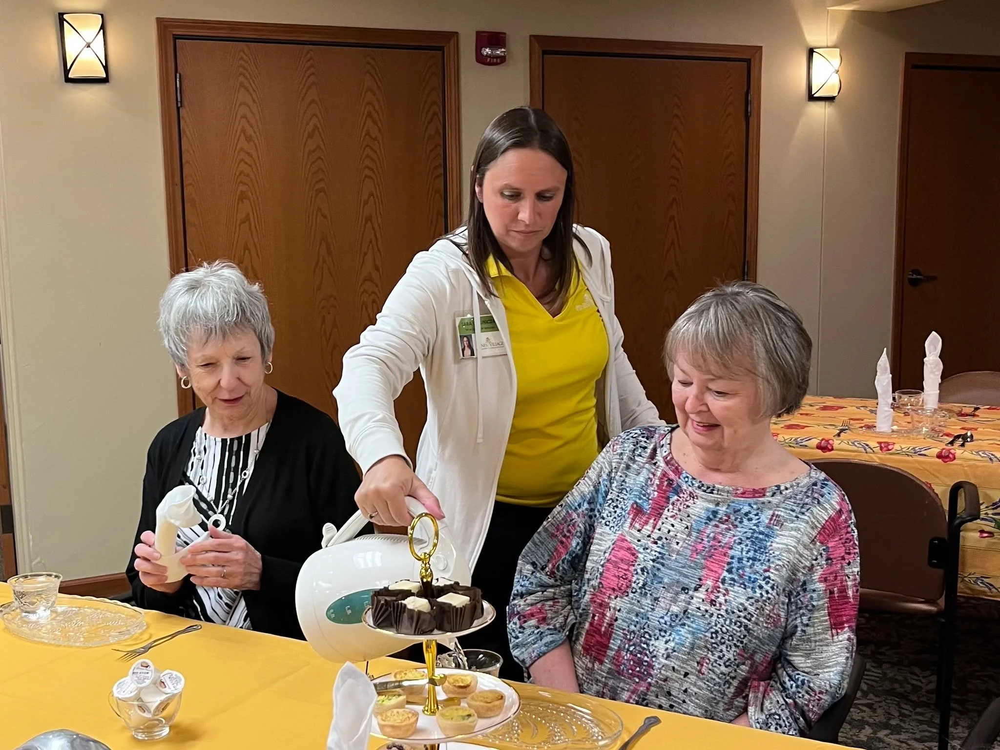 What a lovely afternoon at our Ladies Tea on Friday in the Celebration Center. 🫖 Residents gathered to wrap up Mother&rsquo;s Day week with light refreshments, delicious teas, sweet conversation, and plenty of smiles. It was a wonderful time spent t