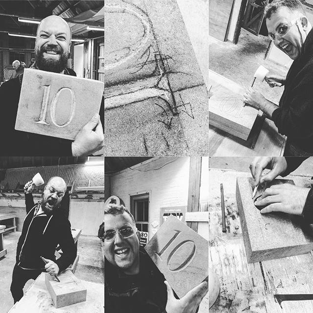 KIC works night out at@dumfrieshouse doing a stone masonry course. Great fun. Thoroughly recommended. We&rsquo;re now looking for well built gymnast judging panels as clients. @educationdumfrieshouse #dumfrieshouse #stonemasonry #stonemason #notthatt