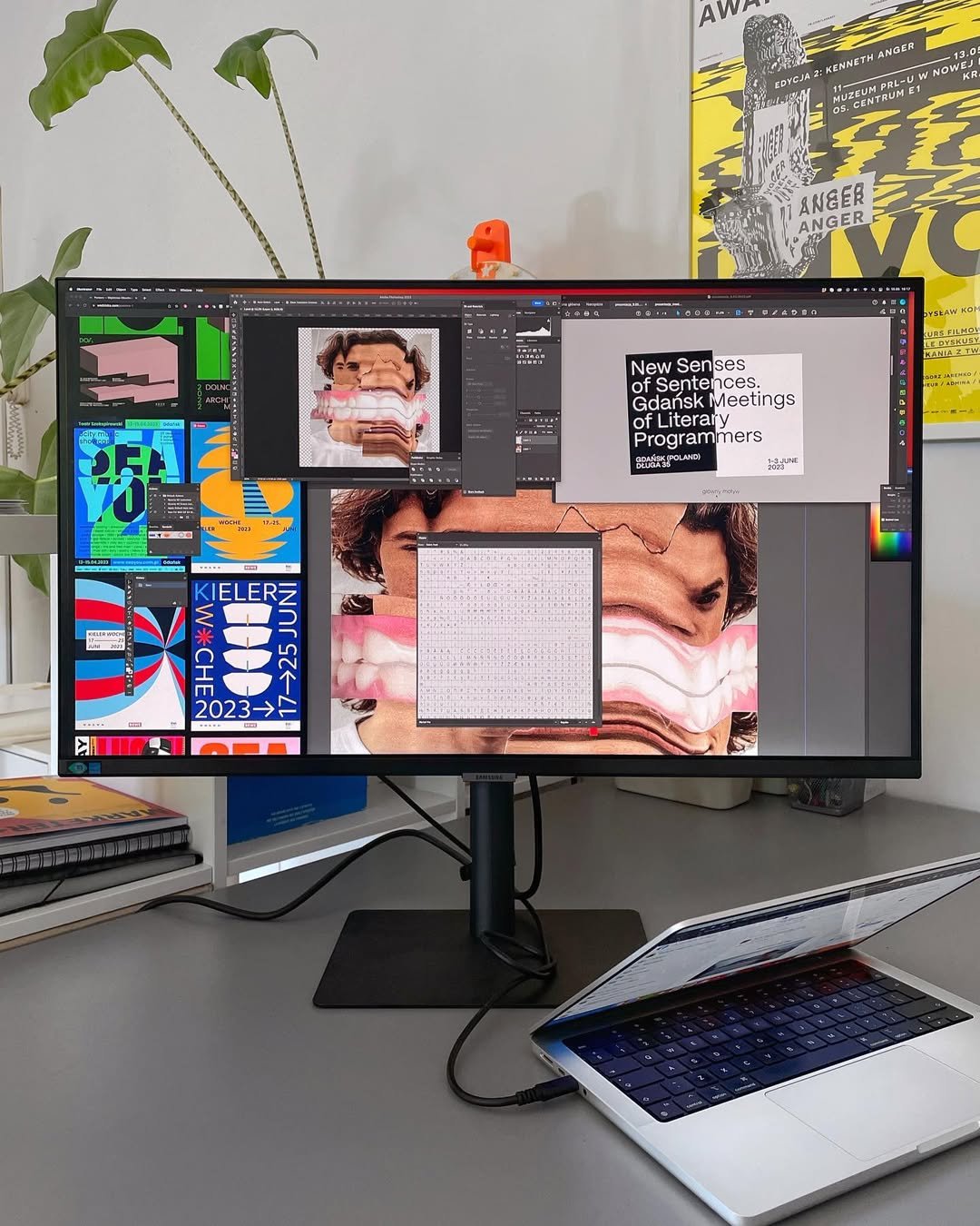 I've had a lot of projects on my mind lately, and I'm trying to update my portfolio on a regular basis. I’ve got a rather specific system of work with different windows open, because I like to jump from one task to another. An additional .jpg