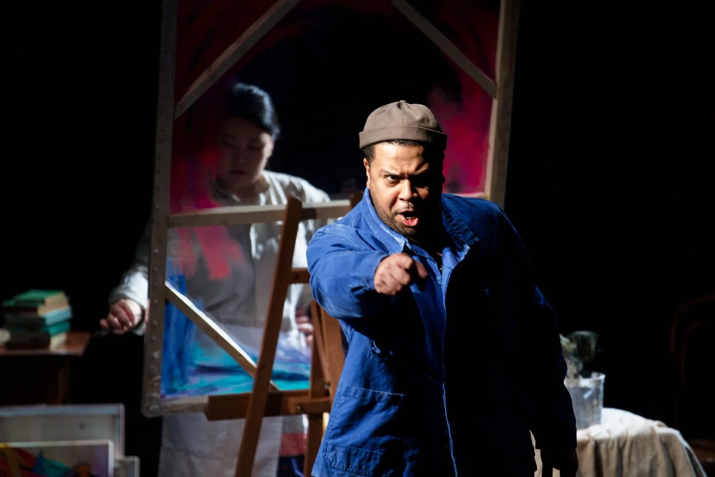 #FlashbackFriday to @eliamjramos in Third Louise of the Gallery by @fatnickieshouseofspaghetti (music) and @sravyasaraswatula (libretto), from the 2024 AOP&ndash;NYU/Tisch Opera Lab. Music direction by @dimapiano and stage direction by @diego.on.my.m