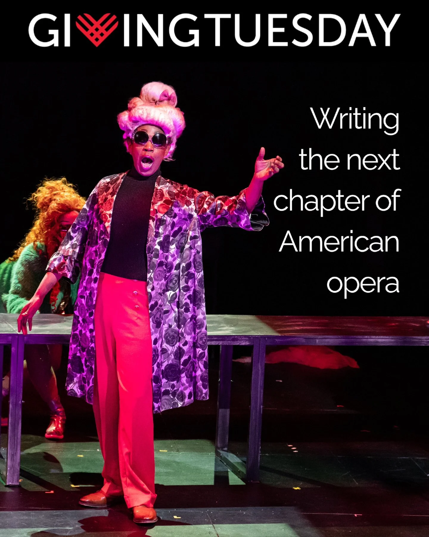 It's Giving Season! Please join us in supporting new American opera this #GivingTuesday - #linkinbio 

Your support makes a season of fresh American opera possible! 

AOP @nyutisch Opera Lab &amp; @thewoodlawncemetery Woodlawn Operas 2025. Pictured: 