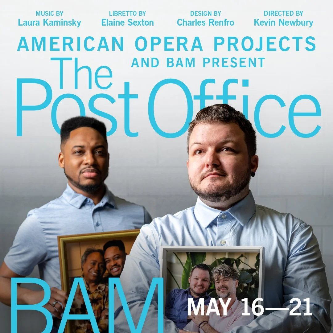 Upcoming in May 2026, AOP presents two new projects: THE POST OFFICE and THE TRANSIT OPERAS.

THE POST OFFICE, coming to @bam_brooklyn May 16&ndash;21, is a new opera about the fate of democracy, with music by Laura Kaminsky, libretto by @elainesexto