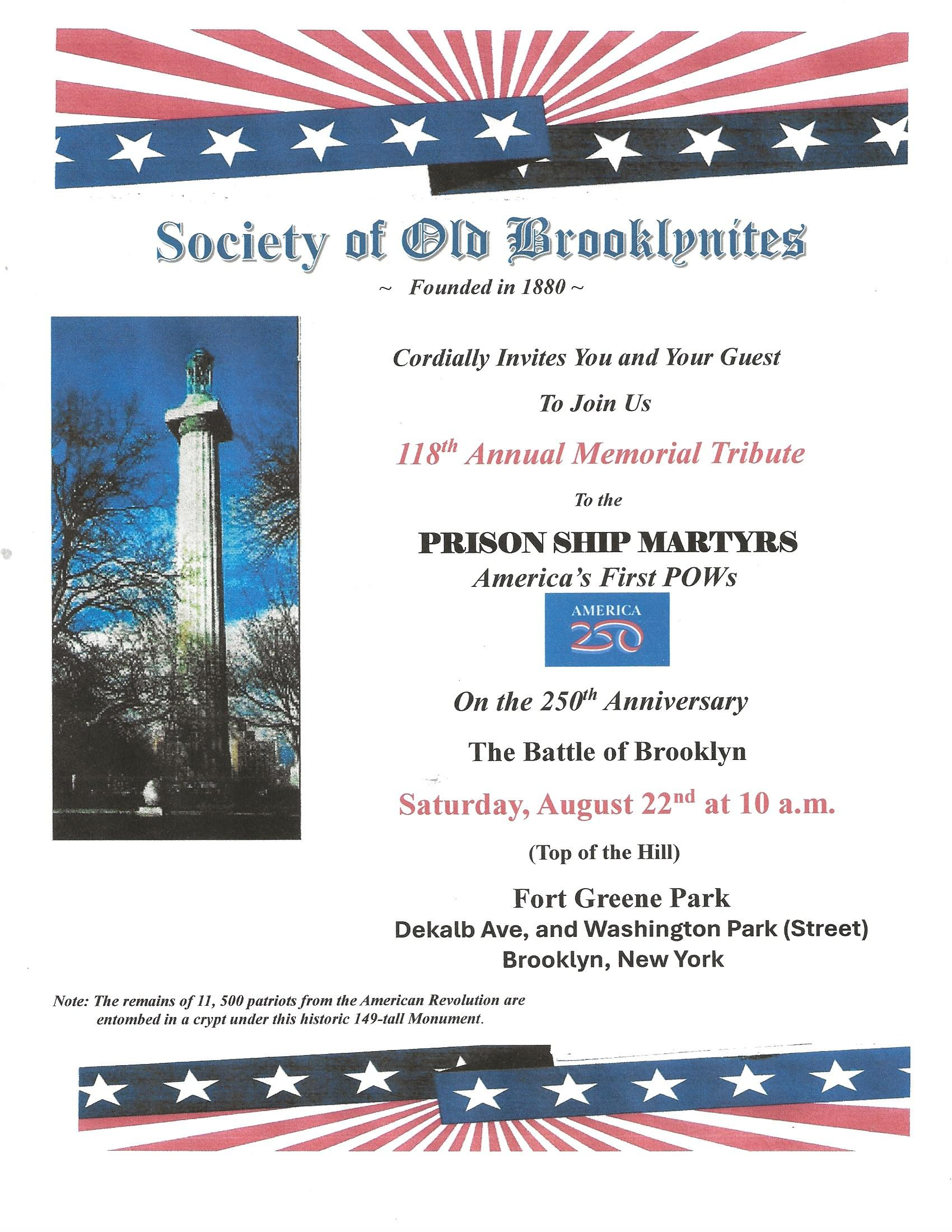 Free Fort Greene Park Walt Whitman Event