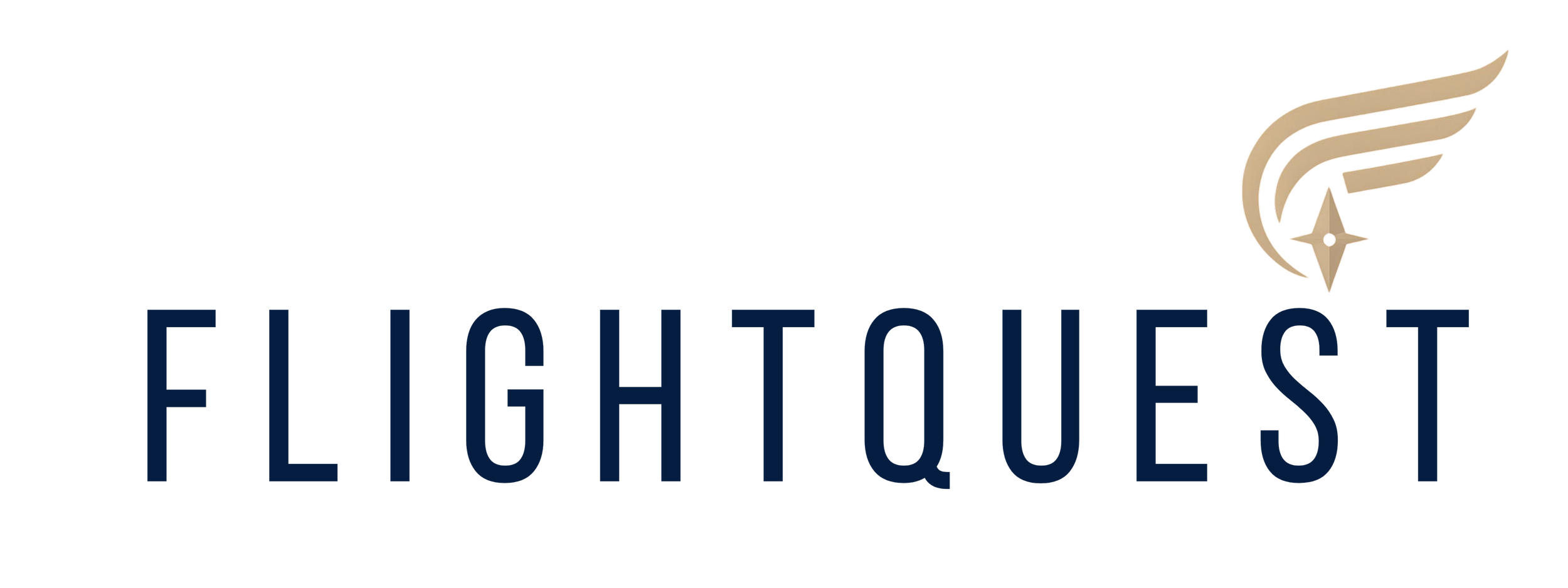 Logo mit dem Text "FIGHT QUIET" und einem stilisierten Flügel-Design