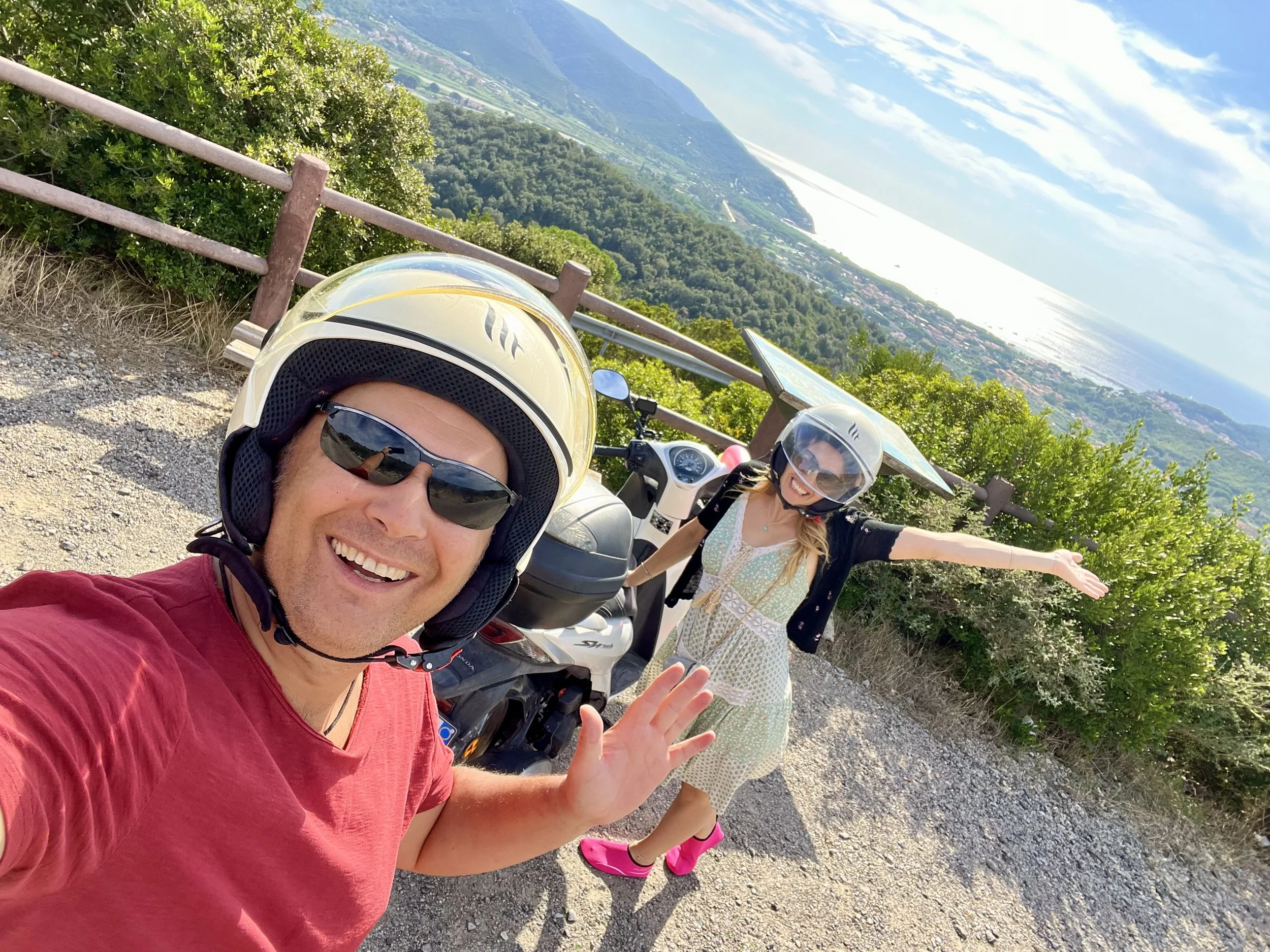 Elba Insel Motorroller Aussichtsplattform