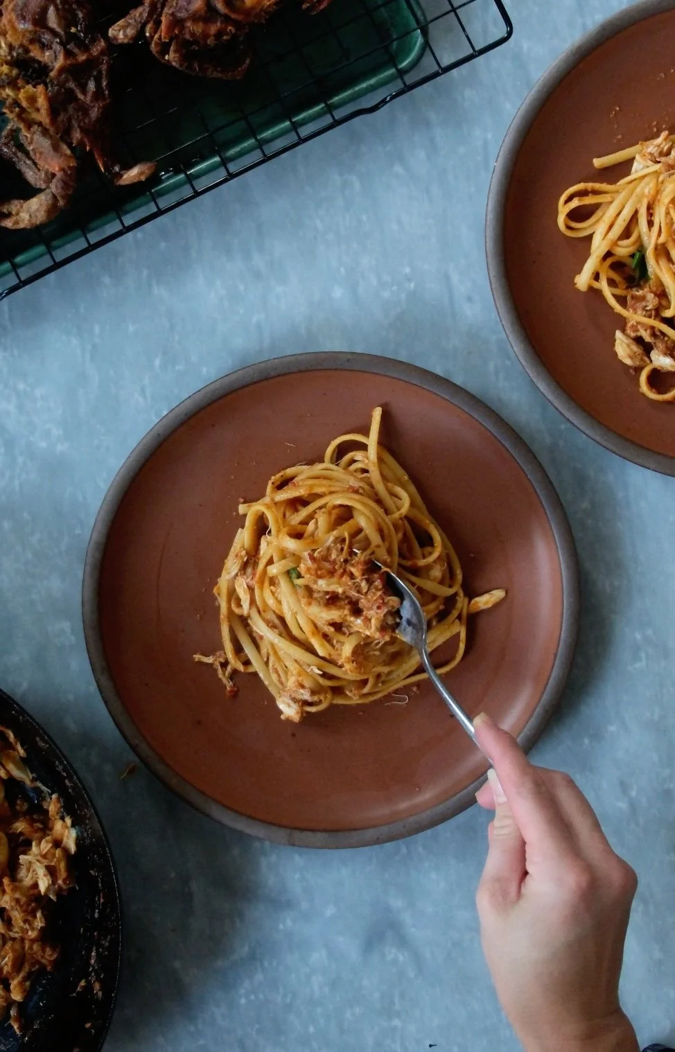 Chili Crab Linguine