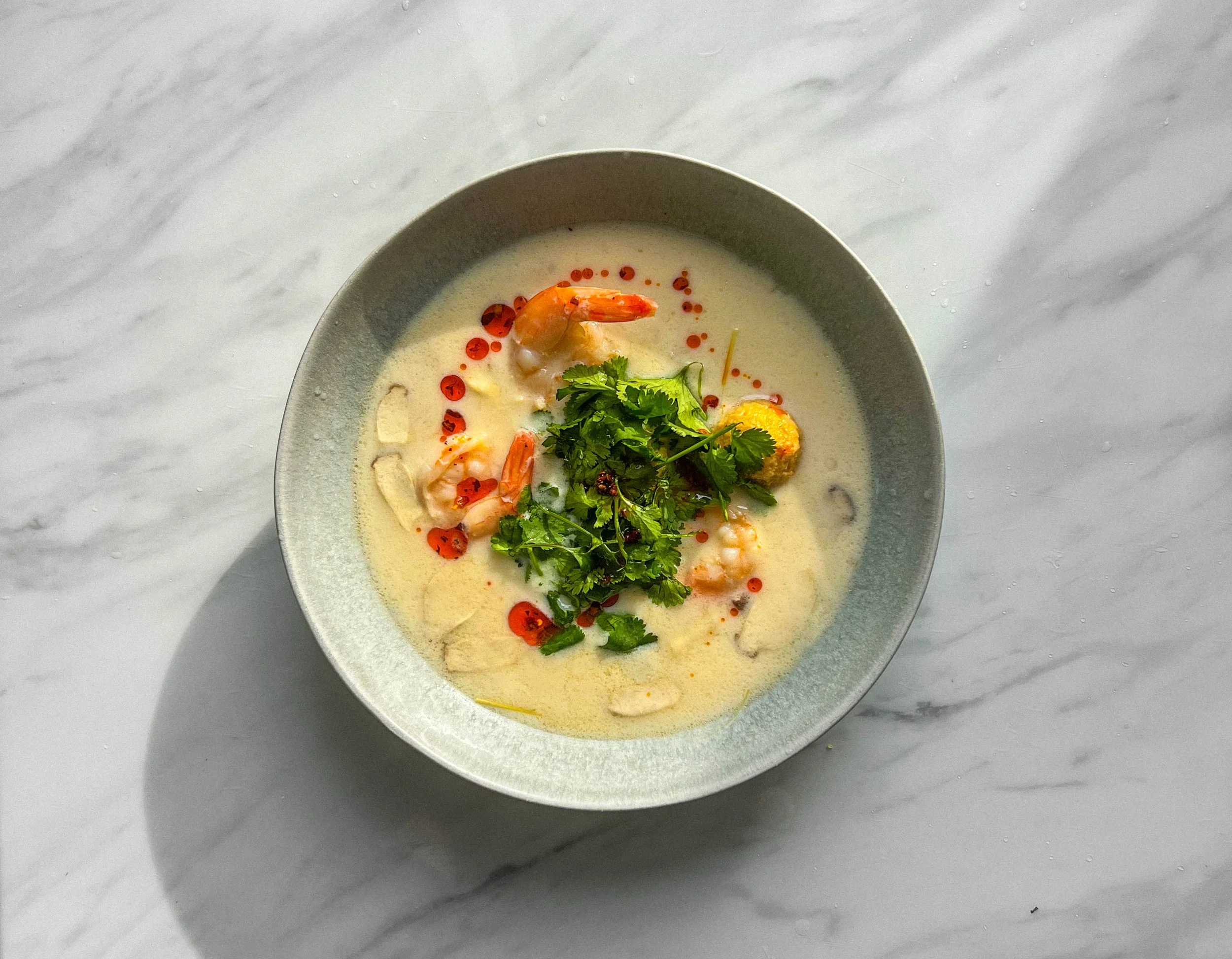 Thai Coconut Soup / Tom Kha Goong