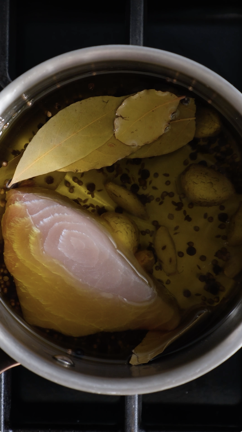 Olive Oil Poached Swordfish