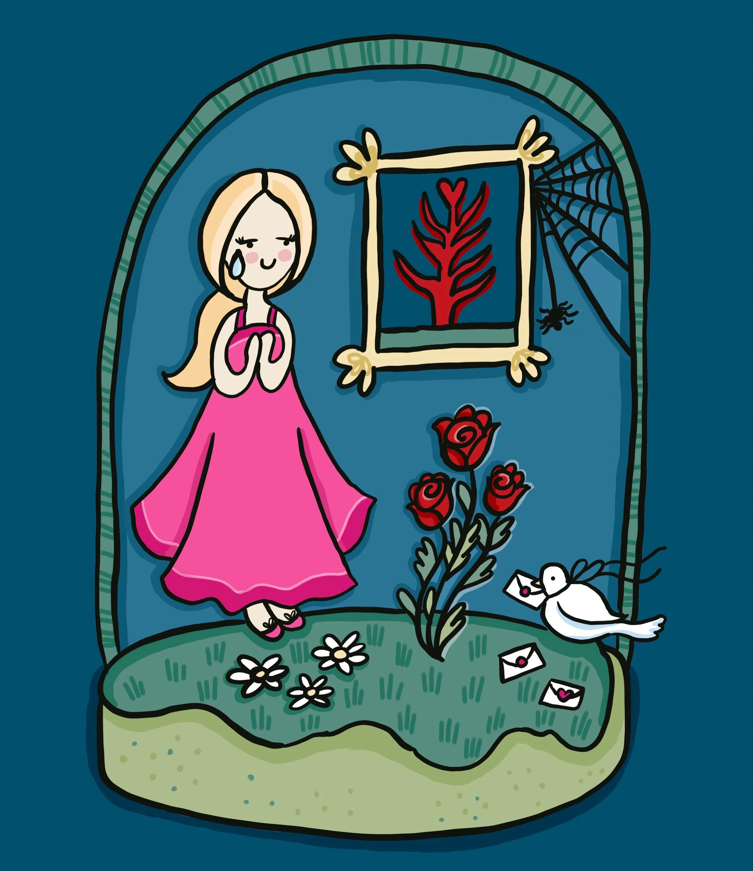 So excited for the new @parispaloma @parispalomahq  record that drops tomorrow! Here is my drawing inspired by some of the songs I have been listening to. It also includes some pre-Raphaelite inspiration and some fairy notes, too. #parispaloma #fanar