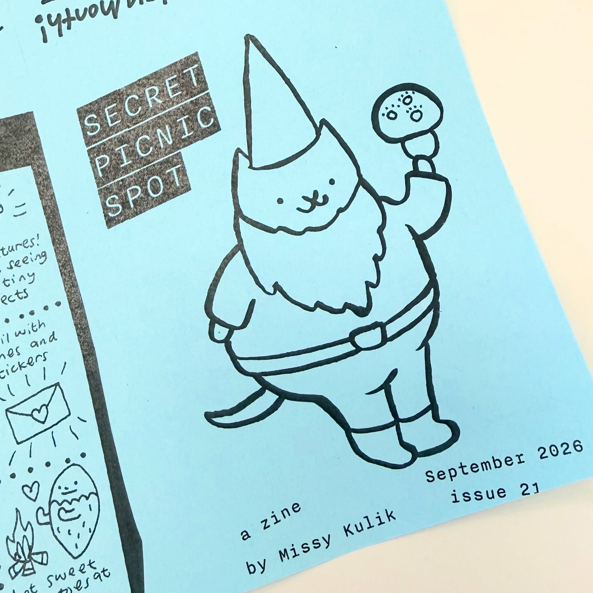 Better late than never! Getting the September issue of my #zine out soon. #illustration #cuteart #tweeart #twee