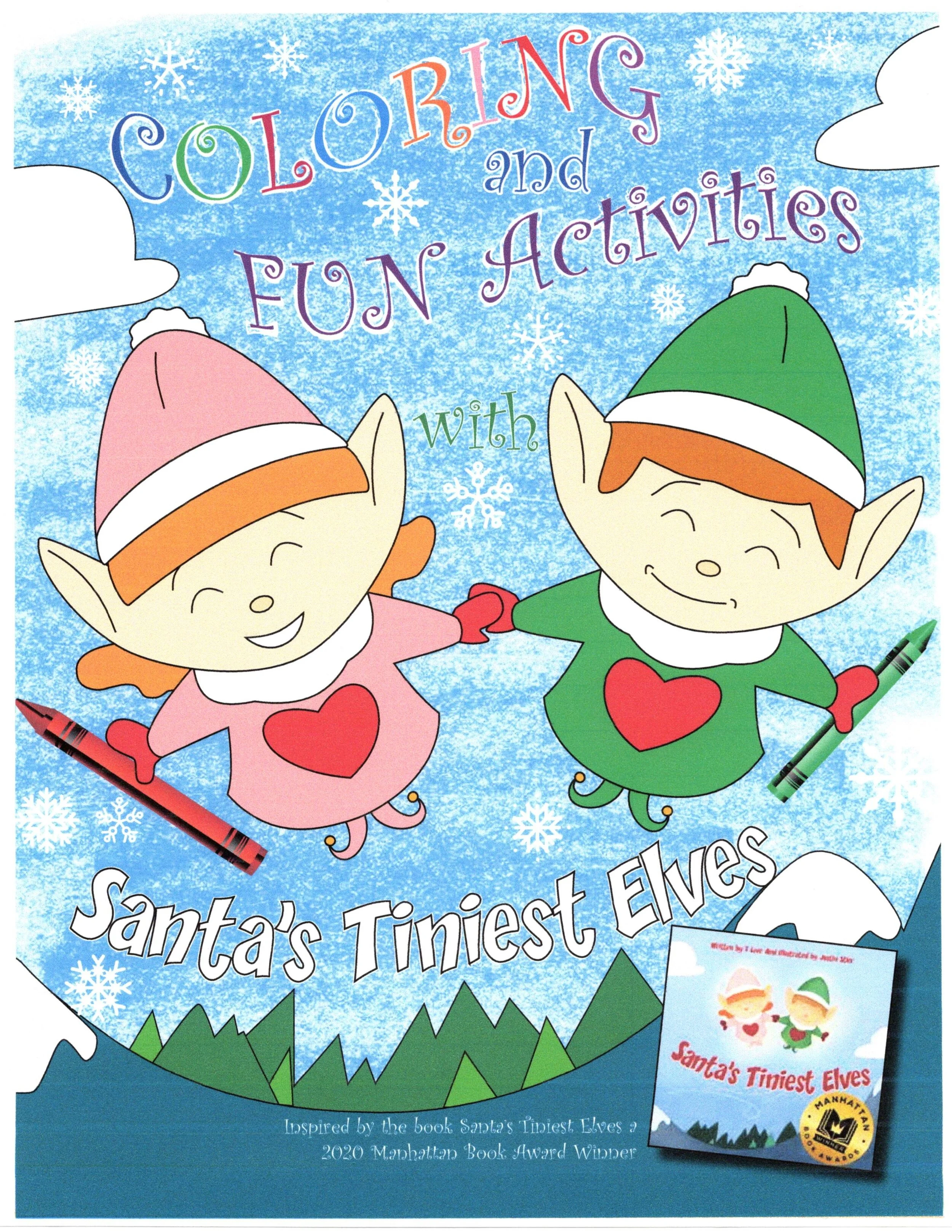 Coloring and Fun Activities with Santa's Tiniest Elves — Sojihuggles ...