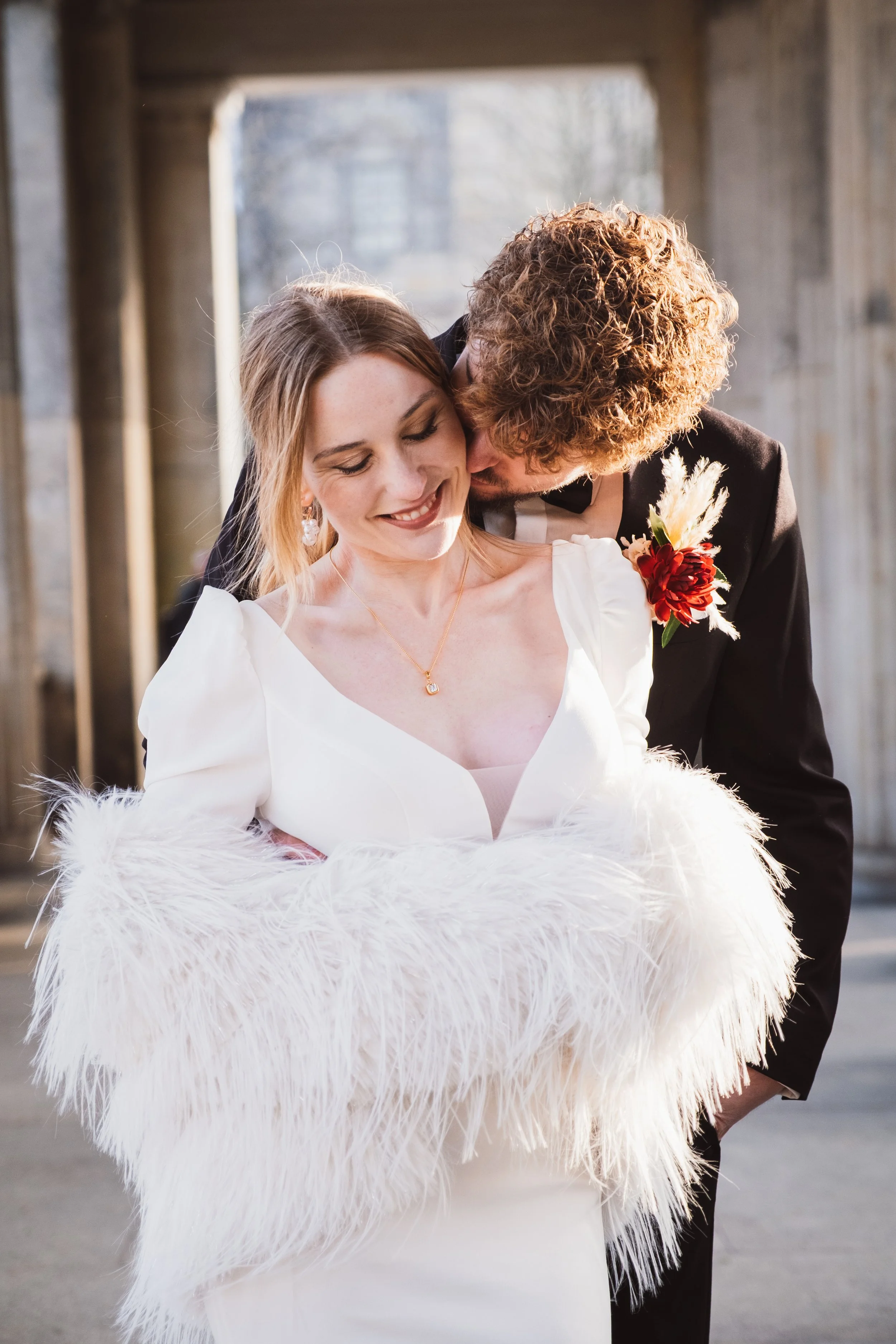 Winterhochzeit im städtischen Berlin 