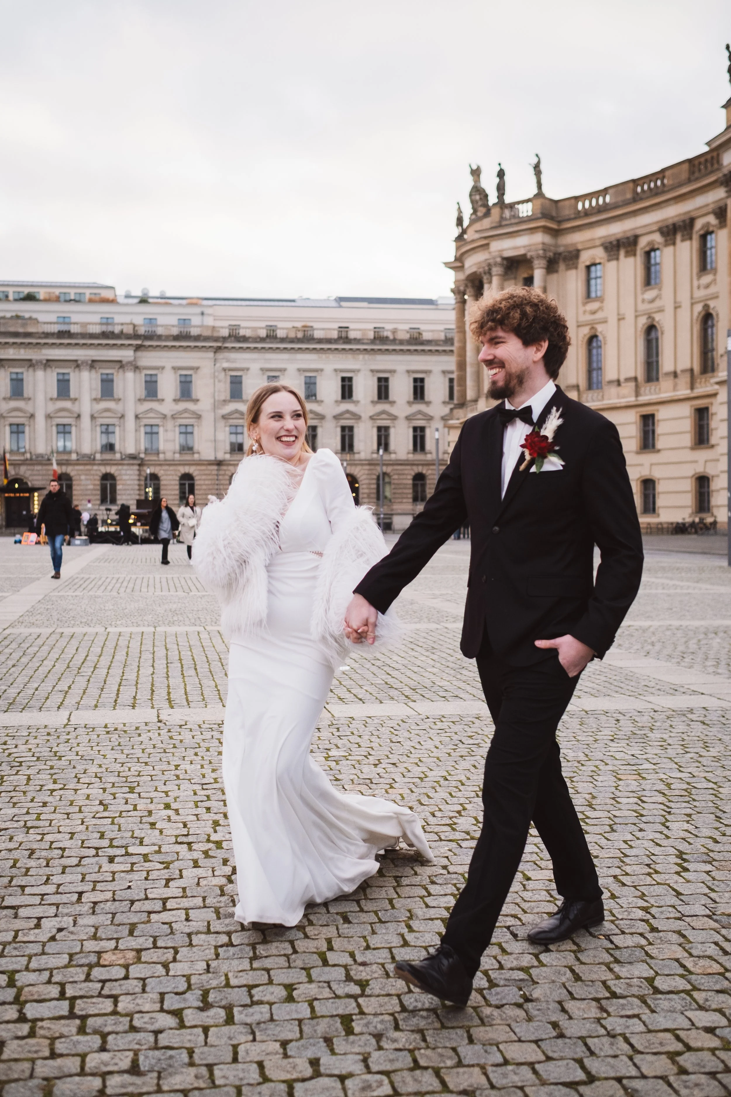 Winterhochzeit im städtischen Berlin 