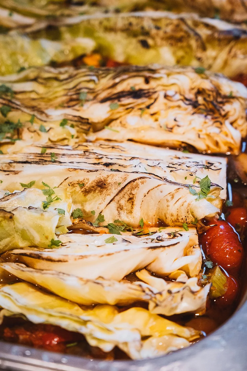 Vegetarisches Buffet Spitzkohl