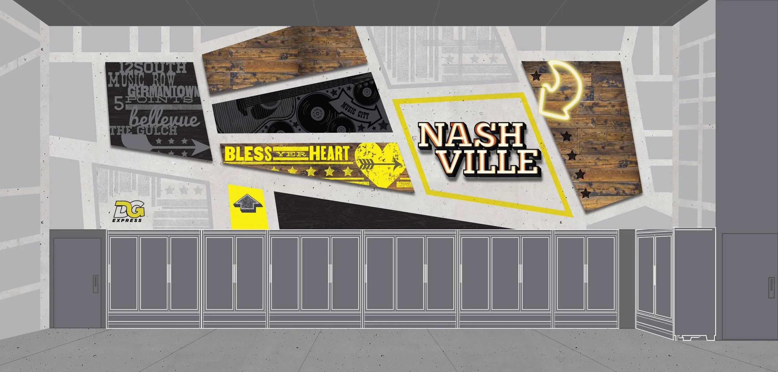 Wall Design Above Coolers