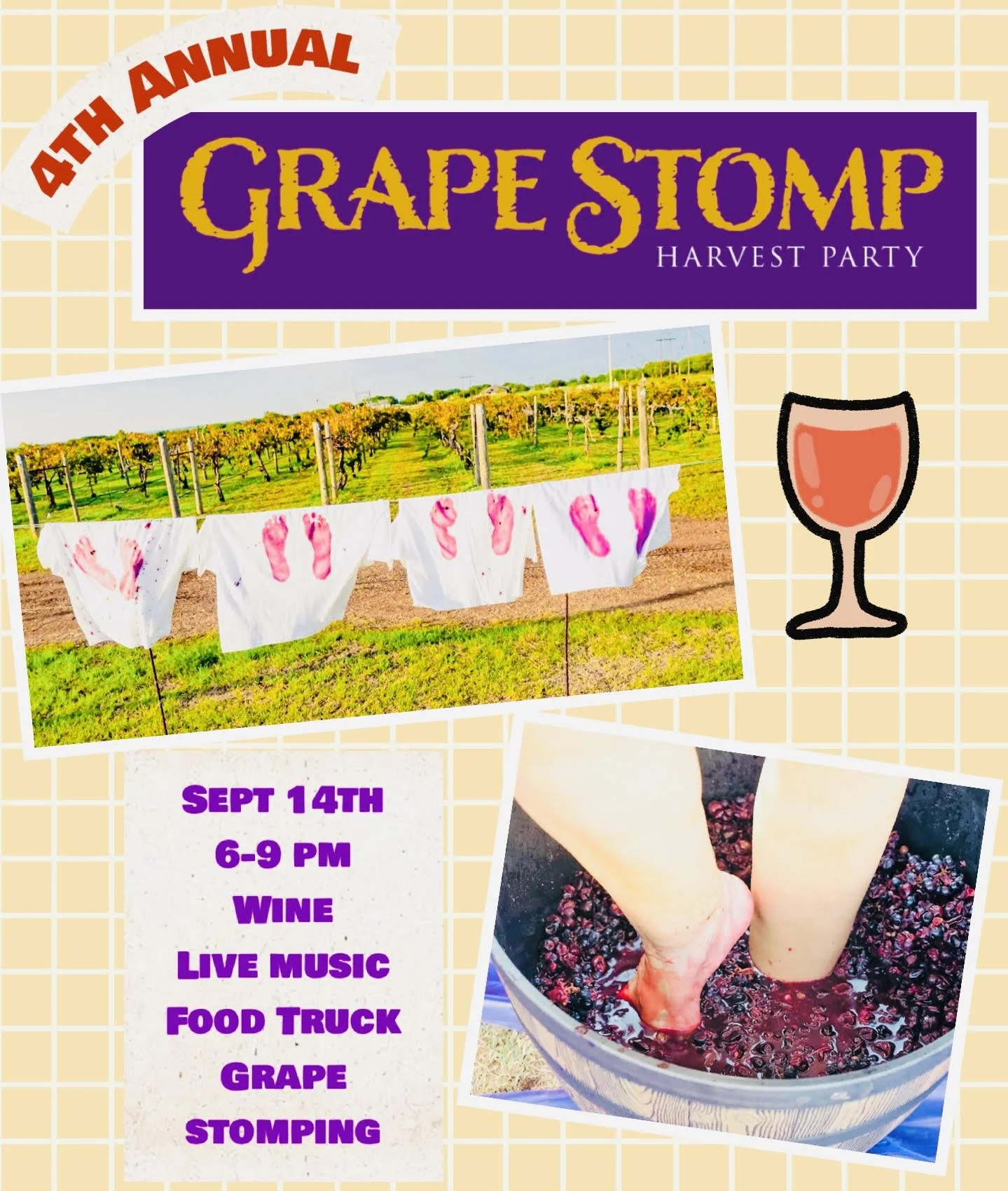 5th Annual Grape Stomp (Wine Club Ticket- Adult)