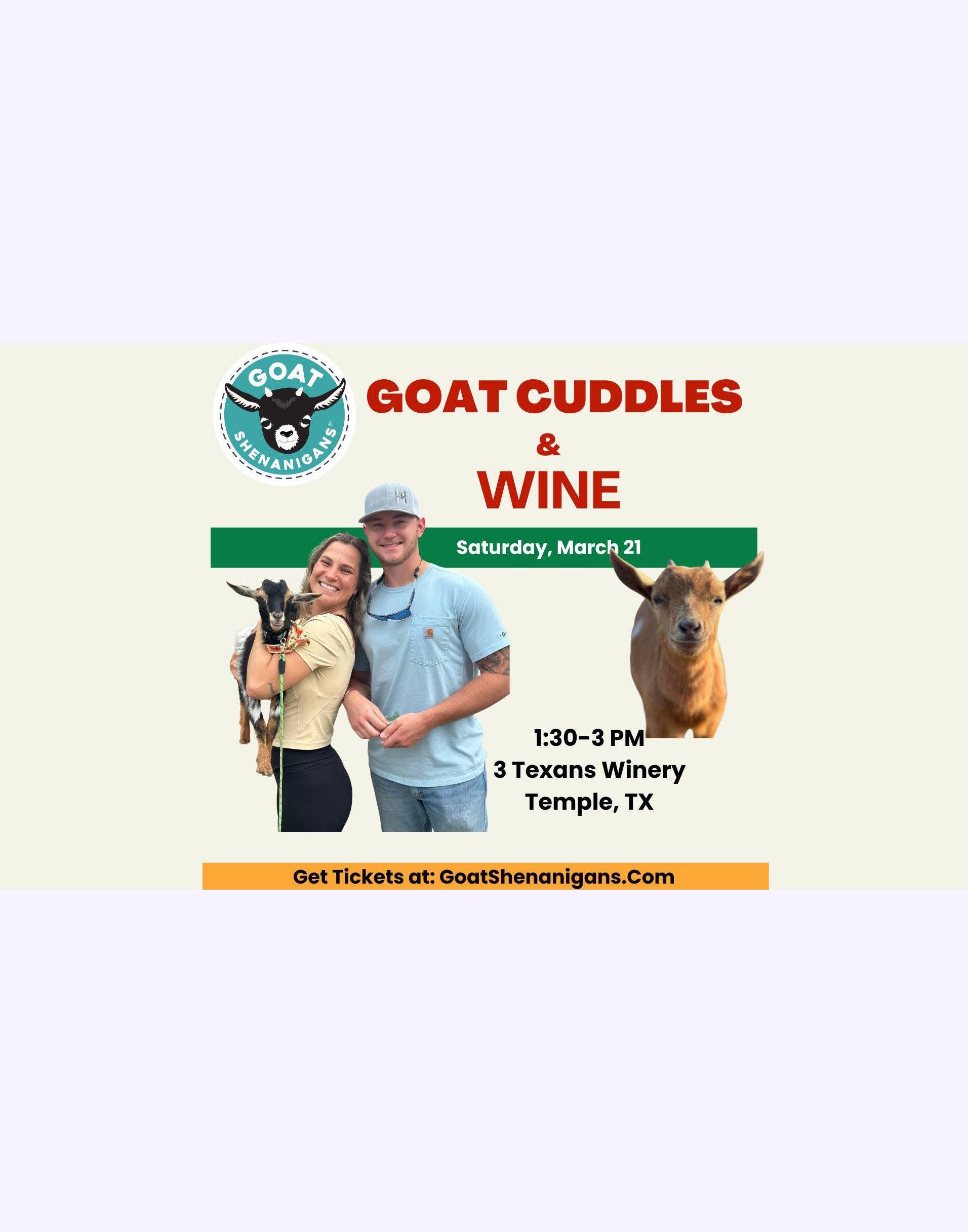 Goat Cuddles &amp; Wine
