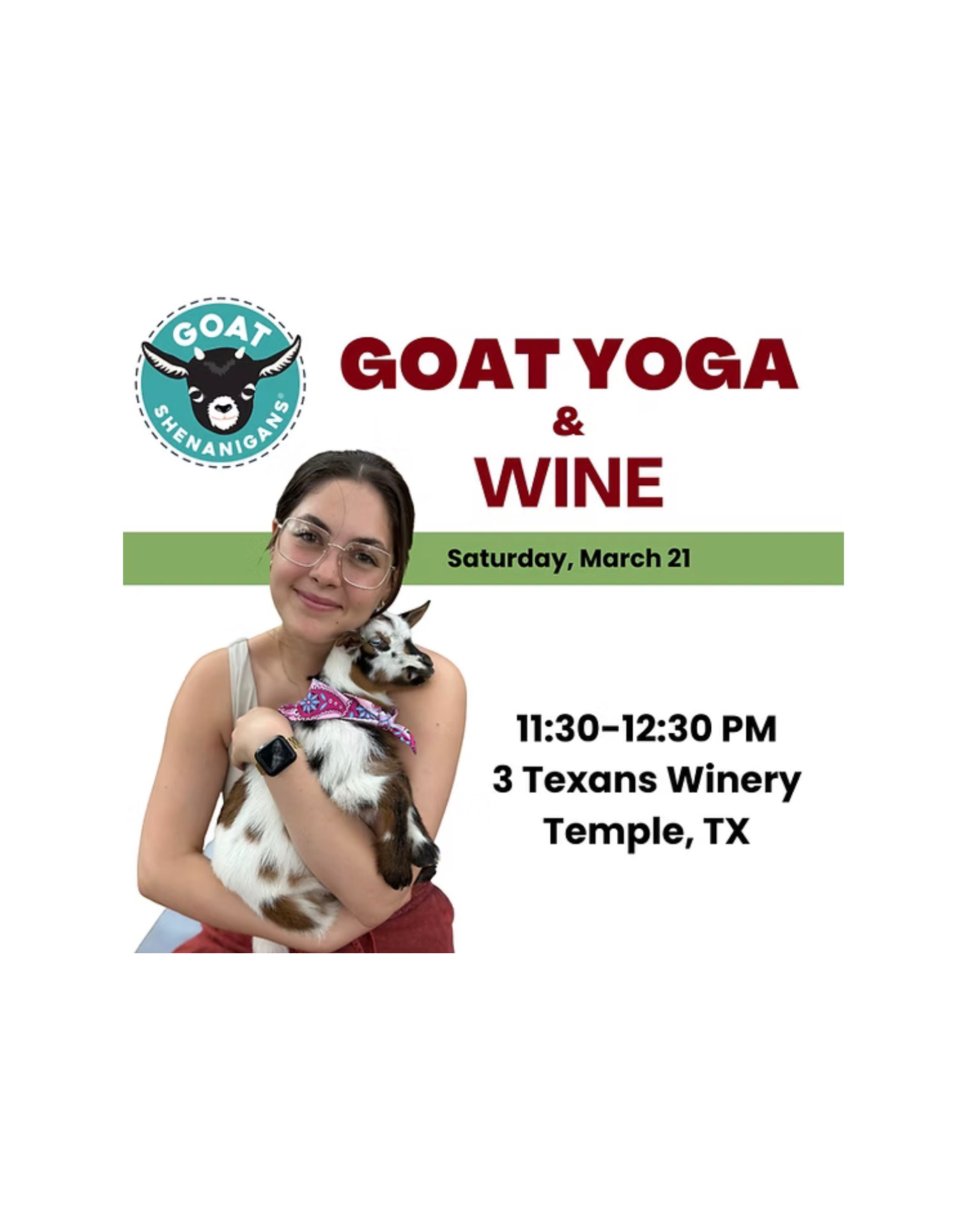 Goat Yoga &amp; Wine