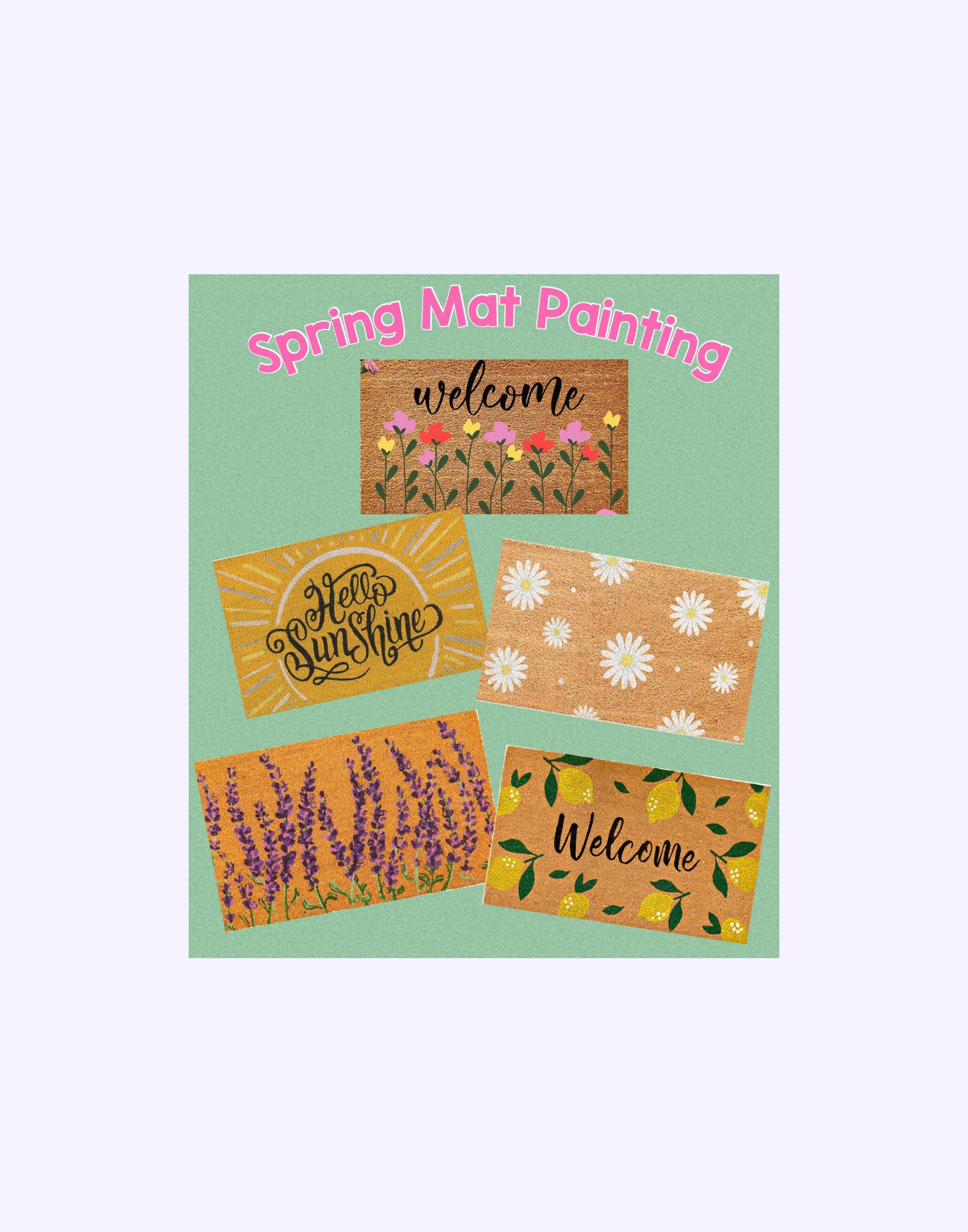 Mat Painting and Mimosas