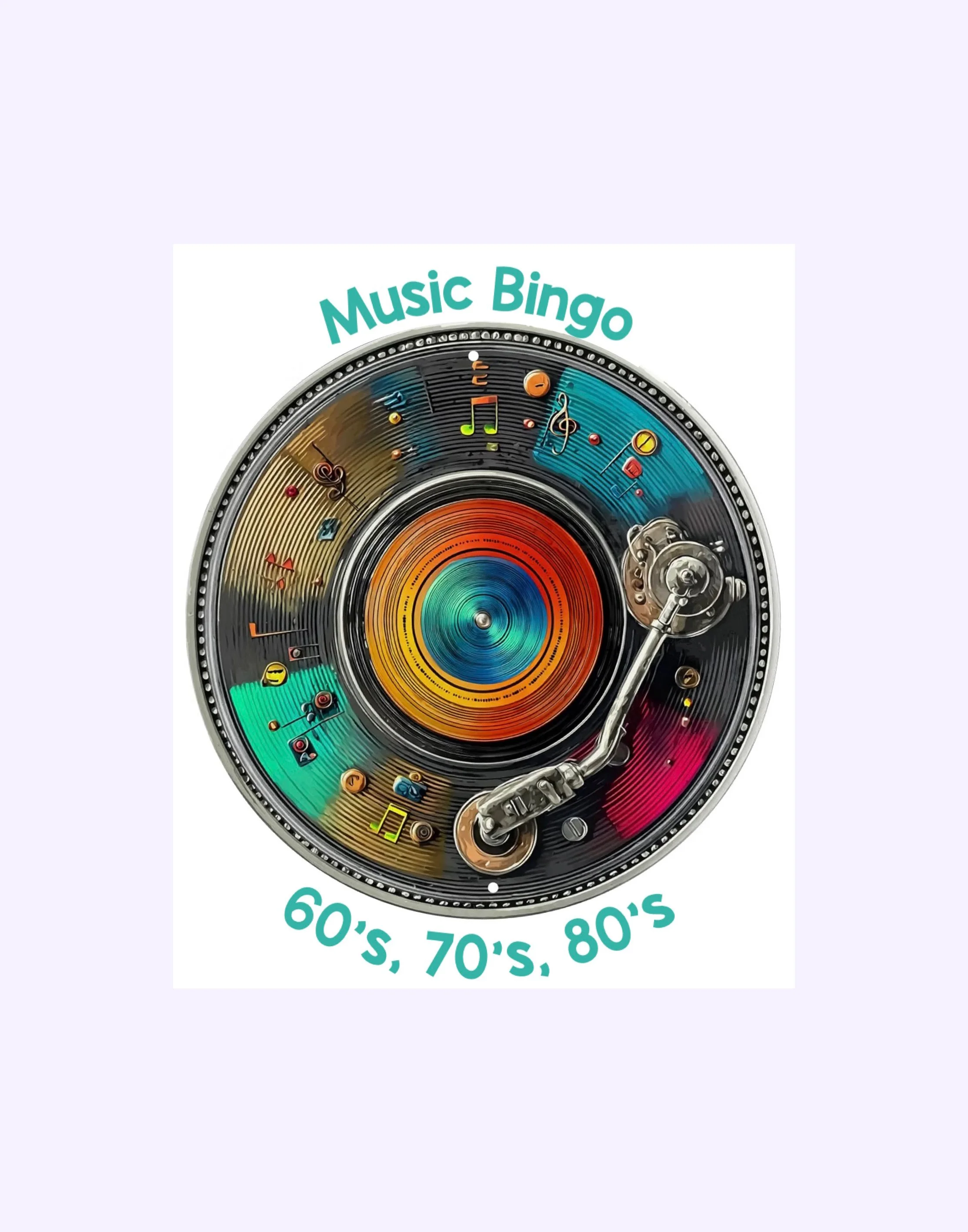 Music Bingo: 60's, 70's, 80's